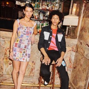 Fiorucci polaroid mini dress.